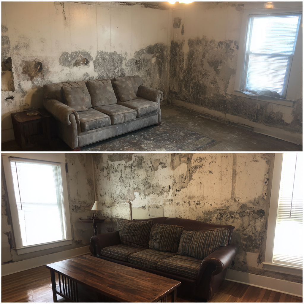 Flood damage restoration